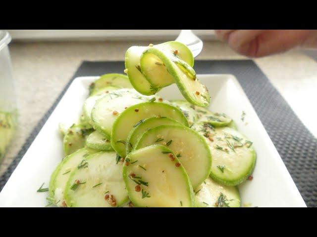 Zucchini in mustard marinade in 5 minutes!