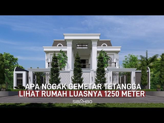 WAHAT ALMANZIL | Desain Rumah KLASIK MEWAH 2 Lantai 10 Kamar Tidur Di Lahan 1000 Meter Persegi