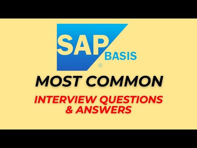 SAP Basis Interview Questions and Answers for 2024