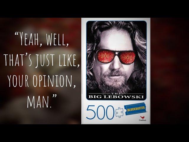 The Big Lebowski Puzzle- The Dude- I love this movie! Cardinal Puzzles/Blockbuster Video- Time-lapse