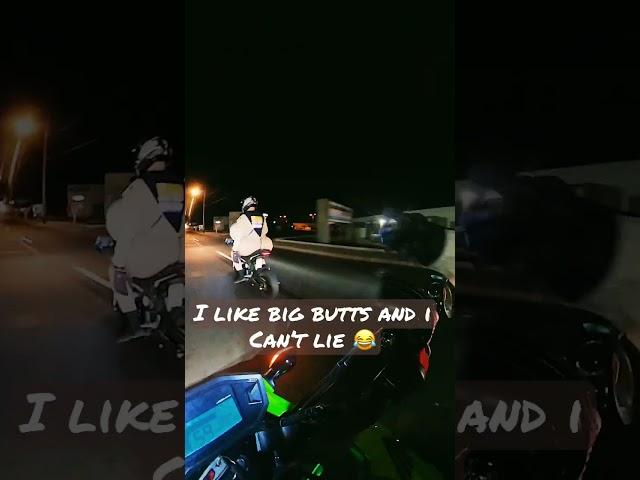 Halloween ride chasing big butts