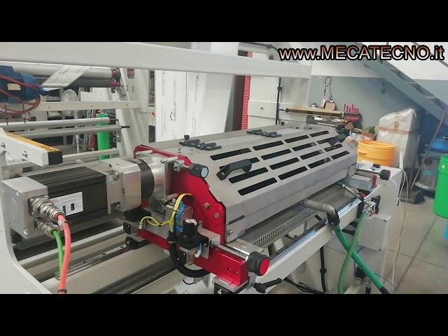 MECAFLEX PVM80S Macchina flexo in linea, motorizzata, stampante flessografica MECATECNO srl