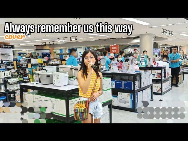 Lady Gaga - I'll always remember us this way (cover by Jiezl Calunia) Mic Testing mall