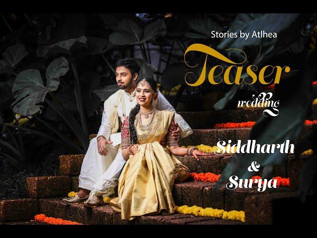 Tamil Wedding Teaser | Siddharth & Surya | Peacock Grove | Bangalore | Atlhea Studio