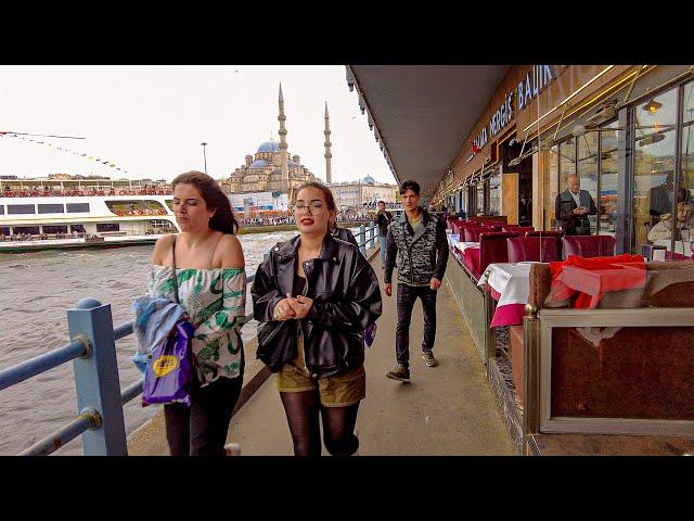 Istanbul 2022 Galata Bridge Walking Tour [4k60fps]