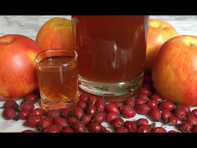 Настойка на Шиповнике с Яблоком / Домашняя Настойка на Самогоне / Moonshine with Rosehip