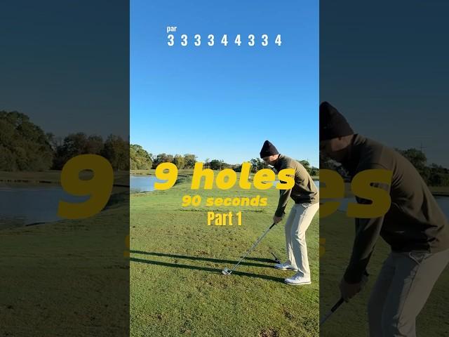 9 holes in 90 seconds, part 1 #golf