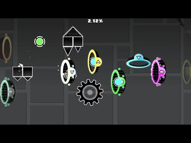 "Insane" Layout by Me (Geometry Dash)