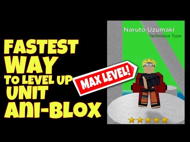 How To Max Your Unit FAST in Ani-Blox Legends  |  ROBLOX