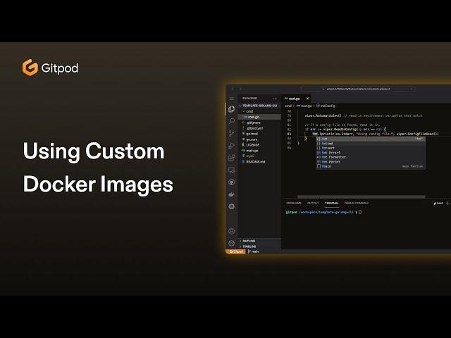 Using custom Docker images 