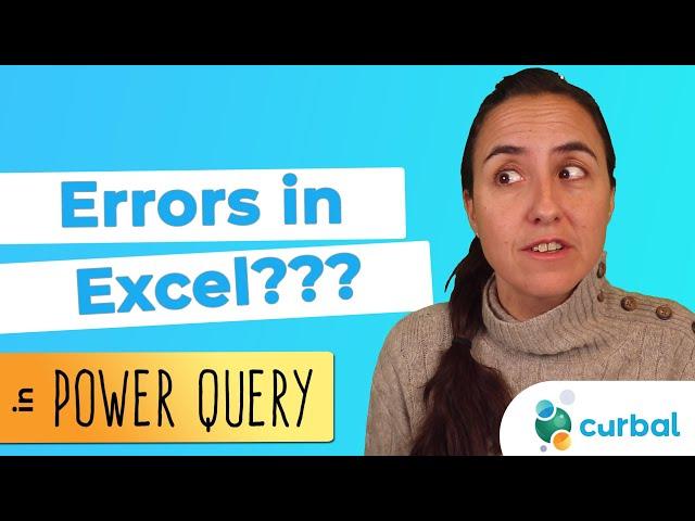 Importing excel data in Power Query that contains errors