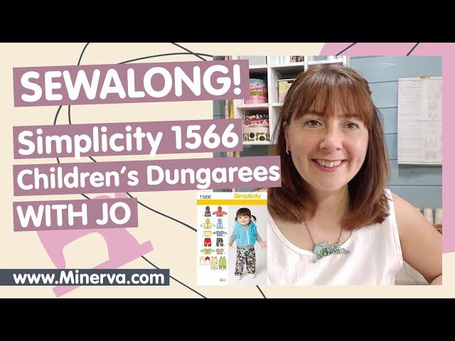 Minerva Sew-Along - Simplicity 1566 Toddler Dungarees