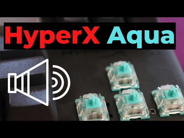 HyperX Aqua Switches Sounds ***No Talking***