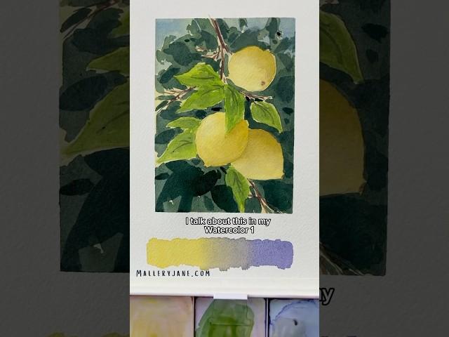 Underpainting with complementary colors in watercolor #watercolortutorial #watercolor #watercolors