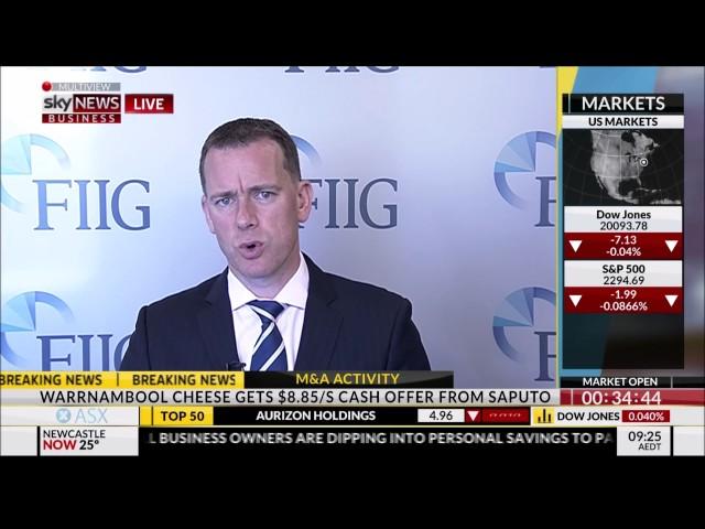 FIIG Securities' Mark Bayley on Sky 300117