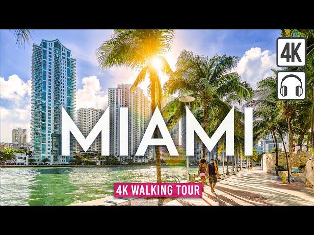 MIAMI, Florida 4K Walking Tour - Captions & Immersive Sound [4K Ultra HD/60fps]