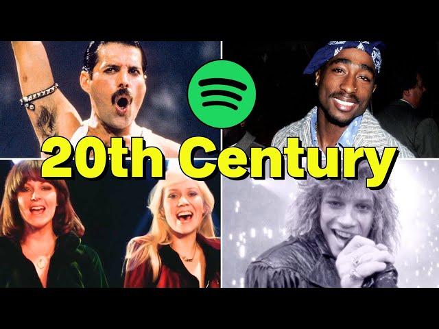 Top 200 Most Streamed Songs Of The 20th Century (Spotify)