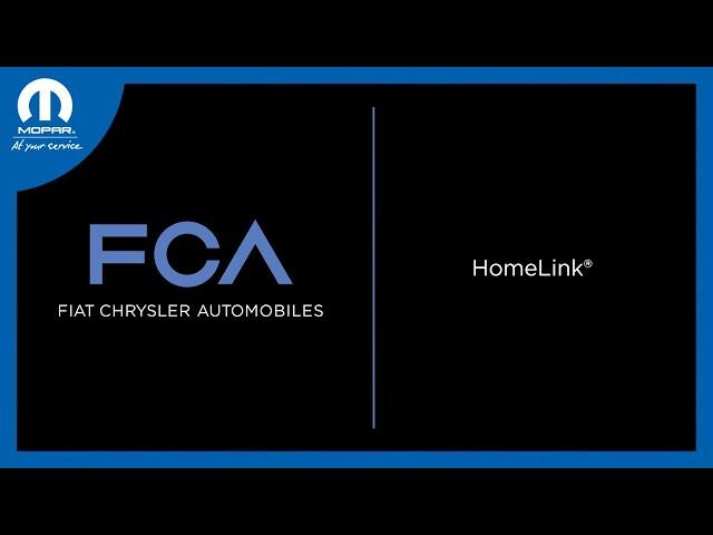 HomeLink® | How To | 2025 Chrysler, Dodge, Jeep & Ram Vehicles