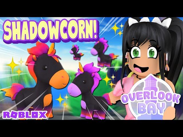 Getting the *NEW SHADOWCORN PETS* in Overlook Bay Roblox Halloween Event