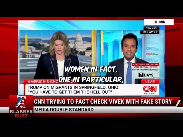 CNN Trying To Fact Check Vivek With Fake Story