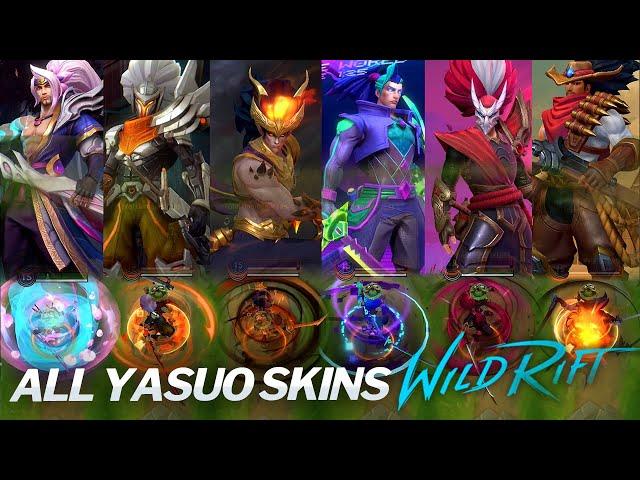 All Yasuo Skins 2022 Comparison Wildrift