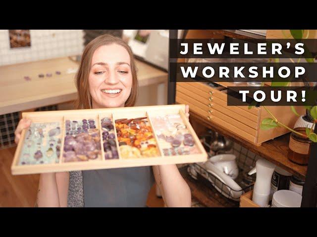 My JEWELRY Workshop! Silversmith Studio Tour & Organization Hacks