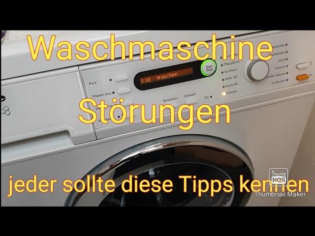 Miele® Bosch® Waschmaschine  Störung Reinigung mit diesen Tipps behelfen