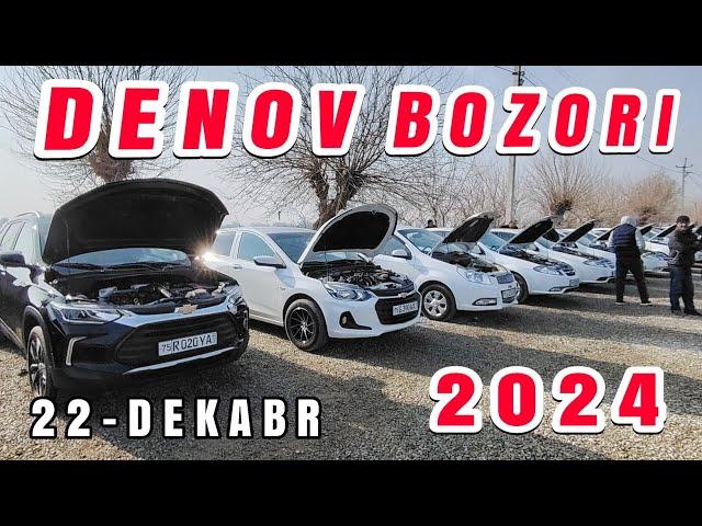 Denov Mashina Bozori 2024 22-Dekabr | Treker Jentra Cobalt Nexia Narxlari | #denov_bozori_2024