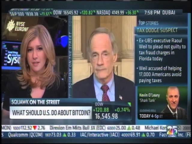 Senator Carper Talks Bitcoin with CNBC's Sarah Eisen