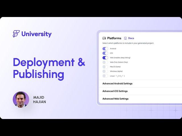 22. Deployment & Publishing | FlutterFlow University Expert Training