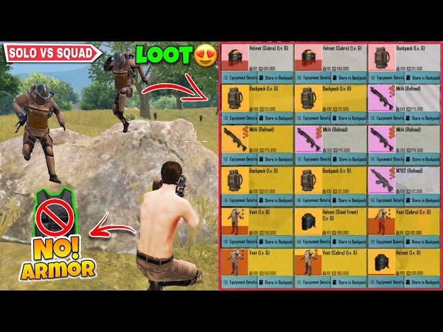Getting Amazing Loot  How? | No Armor  | Solo vs Squad  | Metro Royale Chapter 11