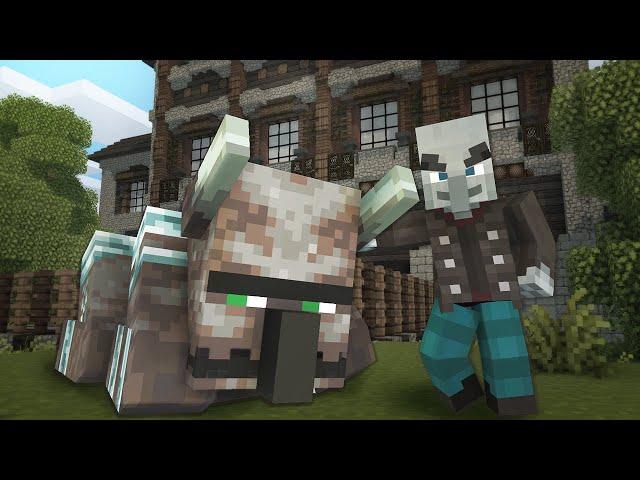 How to train Ravager - Illager Family | Minecraft Animation