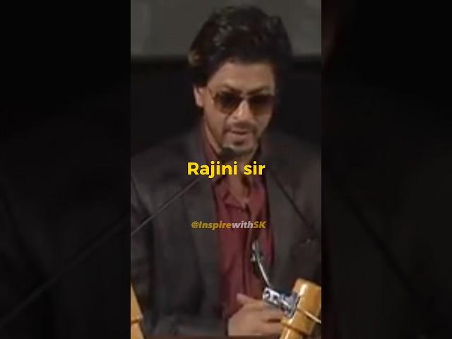 SRK talks about Rajinikanth's dedication  | #shorts  #sharukhkhan