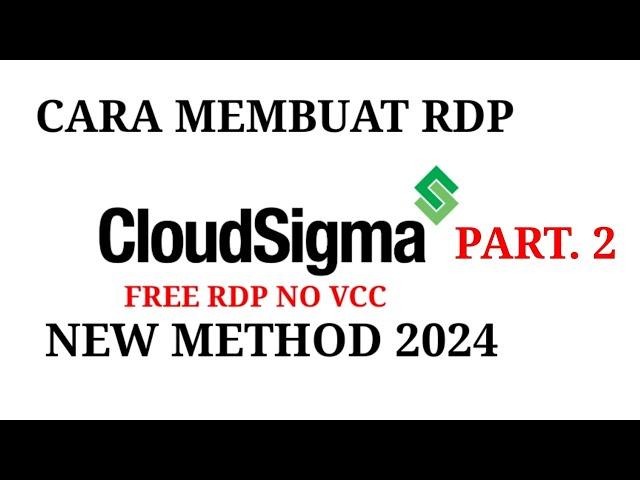 Membuat RDP Cloudsigma New Method Part. 2