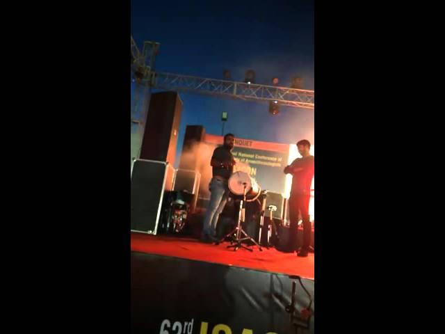 Anil Bhatt playing Dhol