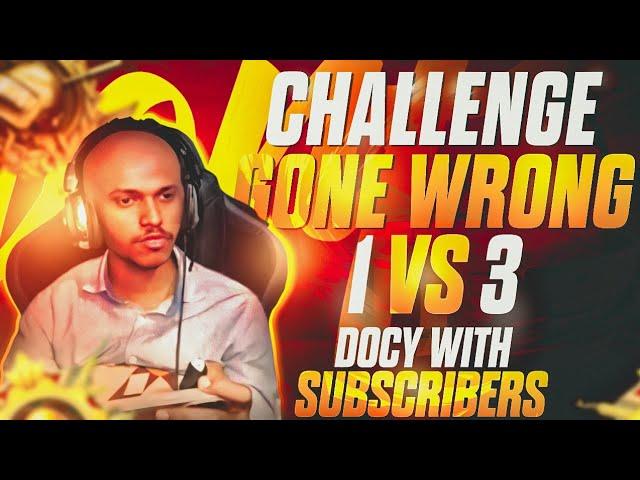 Challenge Gone Wrong  1 v 3 TDM with Subscriber's  Mass + Entertainment Content  Doctor Gaming 