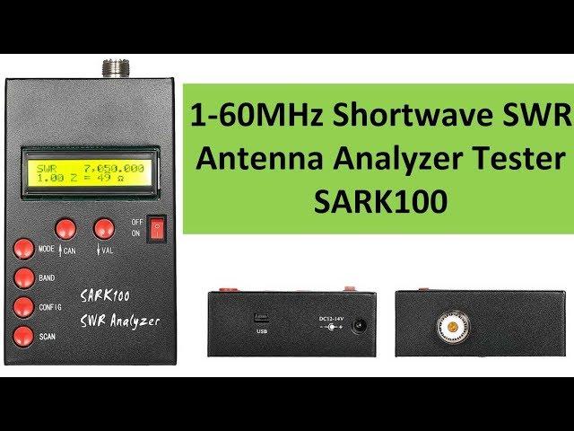 1-60MHz Shortwave SWR Antenna Analyzer Tester SARK100 RA0LKG