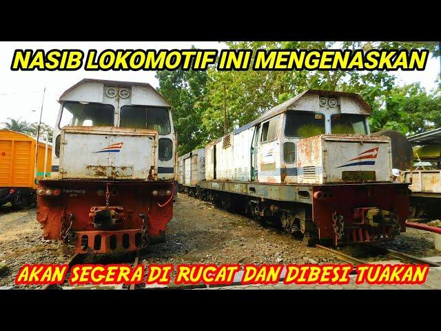 LOKOMOTIF INI PERNAH BERJAYA, NASIB MENGENASKAN LOK BB 303 BUATAN JERMAN MENUNGGU UNTUK DI RUCAT