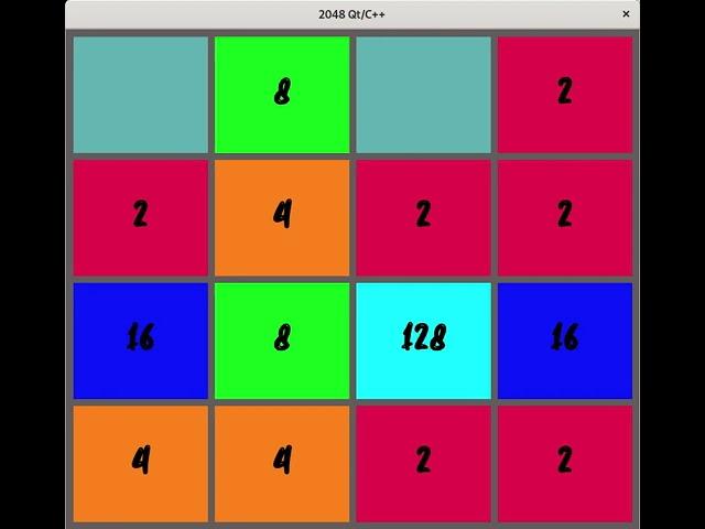 2048 Qt/C++