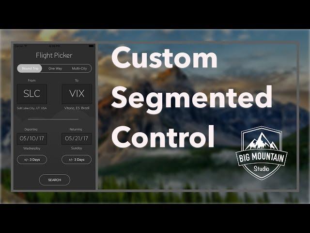 How to Make a Custom Segmented Control (iOS, Xcode 8, Swift 3)