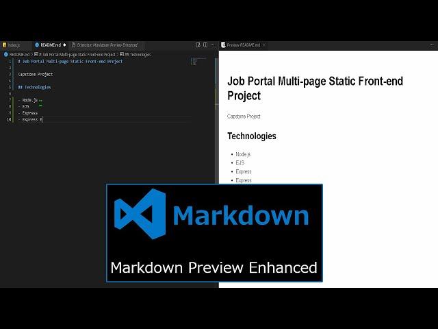 ️Markdown Preview Enhanced (VS Code Setup)