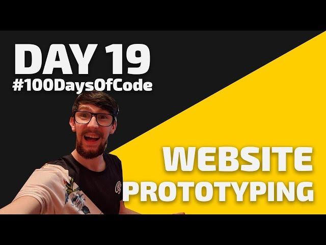 Prototyping a landing page - Day 19 - #100DaysOfCode