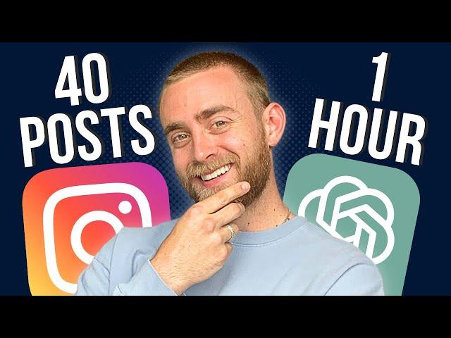 Create 40 Instagram Posts In 1 Hour With AI Tools | ChatGPT