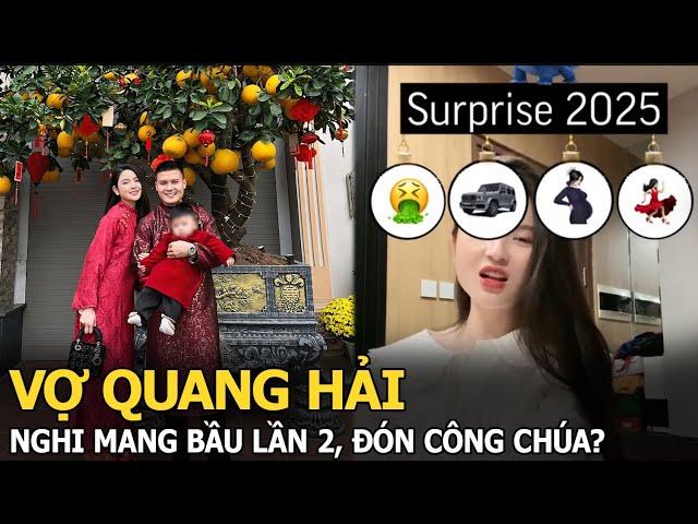 Vợ Quang Hải nghi mang bầu lần 2, đón công chúa?