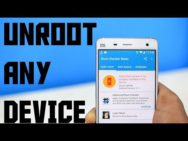 How to Remove Root (Un Root) Any Android Device Without A Computer (2020 WORKS)