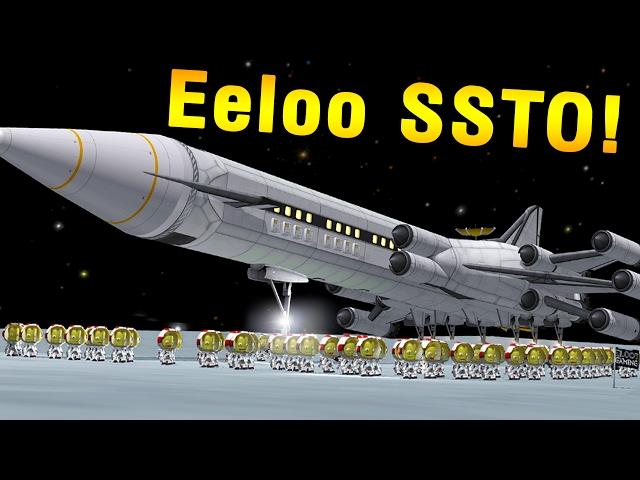 60-seat Eeloo SSTO in KSP 1.2 - no mining!