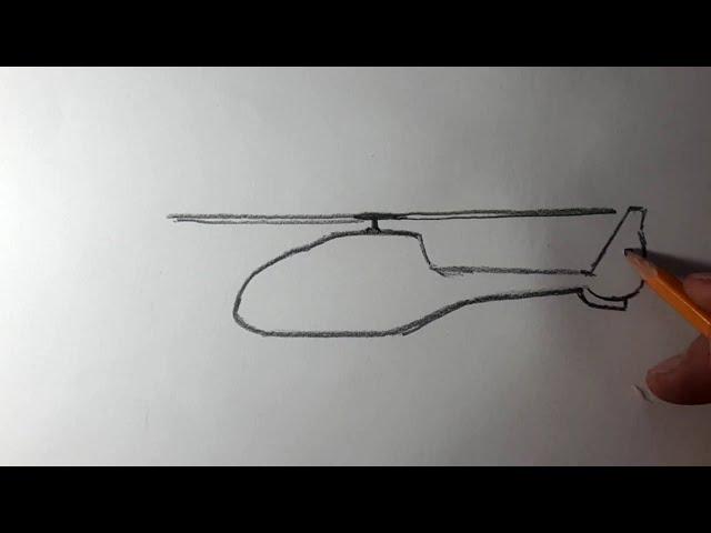 Как нарисовать вертолет | how to draw helicopter