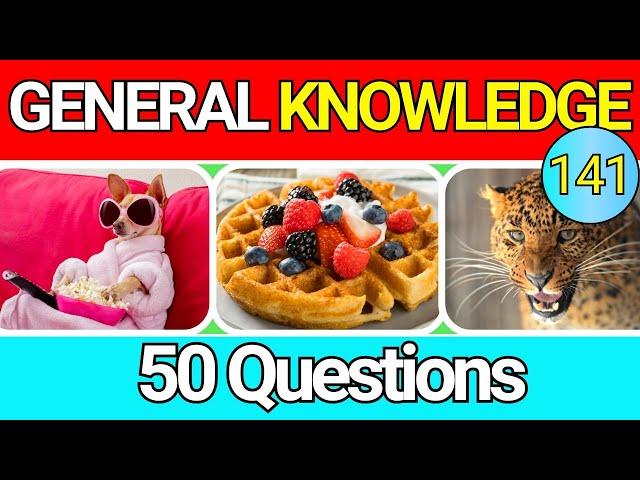 Educational General Knowledge Quiz Trivia 141 | Can You Answer All 50 Questions Correctly? 2024