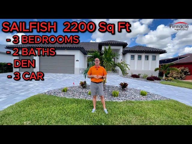 Home Tour Of New Construction Project Walk Through In Cape Coral, Florida Sailfish Model