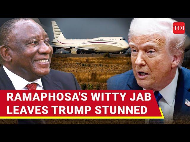 'I Don't Have Plane To Give': South Africa's Ramaphosa Mocks Qatar's Jet Gift On Trump's Face